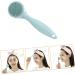 minkissy 1 Set Cleansing Brush Facial Exfoliator Brush Pore Facial Scrub Brush Removing Blackhead Brush Facial Brush Face Brush Applicator Face Scrubber Cleaning Silica Gel Handle Manual Green 15X4.5cm - Buy Online on GoSupps.com