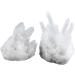Nupuyai Natural Mountain Crystal Druse Rodstein - Irregular Crystal Cluster for Reiki Healing & Home Decoration - Medium Size Gemstone - Buy Online on GoSupps.com