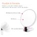 Double Sided 5X/1X Magnifying Hand Held Makeup Mirror - Compact Cosmetic Vanity Mirror for Girls Ladies - White - Buy Online on GoSupps.com