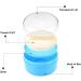 Baby Talcum Powder Puff Box - Empty Body Powder Container for Travel | Blue - Buy Online on GoSupps.com