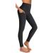 OUGES Women's High Waist Sports Leggings - Opaque Yoga Pants with Pockets | Black Gym Wear for Fitness & Exercise - Buy Online on GoSupps.com