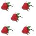 hgnxa Imitation Strawberry Hair Clip Lovely Strawberry Style Side Clip for Girl Hair Clip Realistic Strawberry 5