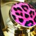 Pink Leopard Print Contact Lens Case Portable Contact Lens Case Contact Lens Case Set with Mirror Tweezers Wearing Stick Suitable for Daily Travel and Contact Lens Storage (Round) - Buy Online on GoSupps.com