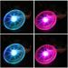 Xubx LED Illuminated Dog Frisbees Set - Durable Rubber Training Toys for Dogs - 2 Pack in Purple & Blue - Buy Online on GoSupps.com