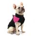 Femax dog coat for dogs dog jackets waterproof warm jacket for small medium -sized large dogs winter jacket warm padded puppy vest pet clothing for cold weather pink l (chest 42cm back 35cm)