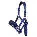 LeMieux Vogue Fleece Headcollar and Leadrope Halter Full Size Navy / Royal Blue