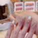Handmade Nail Polish Patches Fake Nails Pink Color reusable (Color : Medium ladder Size : S) - Buy Online on GoSupps.com