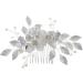 Rose Pink Pearl Hairpin Wedding Hairpin Bridal Hair Clips Accessories Everyday Headwear Thin Women Floral Hairpin For Wedding Bride Bridesmaid Party - Buy Online on GoSupps.com
