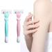 Vctitil Hair Removal Razor Holder - 1 Piece with 4 Stainless Steel Blades Anti-Slip Handle Manual Forearm Hair Trim - Green - Buy Online on GoSupps.com