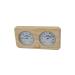 Sauna thermometer + hygrometer in wooden frame