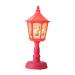 SAKEIOU Christmas Wind LED Electronic Candle Light Smokeless Desktop Lamp for Home Garden Yard Decoration New Year Gift Pink