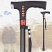 Old Man Crutches Four Feet Multi-Function with Lights Non-Slip Telescopic Walking Stick Elderly Smart Cane Radio Safehappy - Buy Online on GoSupps.com