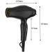 Professional Hair Dryer Travel Hair Dryer Portable Hairdryer 1200W Hot and Cold Blow Dryer with Nozzles and 2 Speeds Dual Voltage for Travel DC Motor Quiet and Light Suitable for Family Travel - Buy Online on GoSupps.com