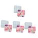 Alipis 8 STK Storage bags for women's bandages Perioda pocket in free wallet made of cotton female menstrual bag period travel pure cotton lipstick pocket washable colored. 13x13x3cmx4pcs