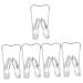 POPETPOP 5 Pi ces pince-nez noseclip nose clip formeur de nez en silicone pinces modeler le nez outil l ve-nez clip de levage du nez perforation Leveur petit appareil Orth ses Fa onneur 6x3cmx5pcs Comme Indiqu x5pcs