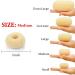WACURRENTHYD Hair Donut Bun Maker 2PCS Medium 3 Inch Beige - Perfect for Short and Thin Hair - Buy Online on GoSupps.com
