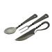 SZCO Supplies 7.25"" Fork Knife and Spoon Medieval Eating Utensil Set, Multicolor (HS-4406)