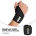 HEALLILY Adjustable Wrist Support Brace for Carpal Tunnel - Black Wristband & Splint for Pain Relief | Durable Comfortable Hand Support - Buy Online on GoSupps.com