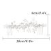 Foyte Crystal Bride Wedding Hair Comb | Bridal Headpiece with Rhinestone Flower & Pearl | Silver Leaf Hair Accessory for Women & Girls - Buy Online on GoSupps.com