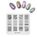 Alexnailart Nail Stamping Plate Flower Lace Multi-Pattern Stamping Template Print Image Nail Art Stamper Scraper Nails Tool FL010
