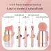 Travel Makeup Brush Set | 5-in-1 Multifunctional Brush & Sponge Set | Foundation & Concealer Brushes for Women | Perfect Gift for Beauty Lovers | Gold - Buy Online on GoSupps.com