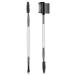 Ey brow brush and comb set 2 pieces of eyebrow brushes professional coil brush firm thinly angled eyebrow brush eyeliner brush set precise application and mixture (white)