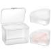 3 Pcs Makeup Sponge Holder Case Beauty Blender Holder Cosmetic Egg Makeup Sponge Powder Puff Protective Container Storage Box for Travel (Transparent) 1 Big+2 Triangle