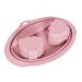 Bol Ongles D poseur - Bassin de Manucure pour D capage - Bol de Trempage en Silicone pour D capage de Ongles pour Femmes et Filles Maison Voyage Spa Salon Rose