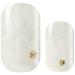 Avoa Beauty nail film - "Swirl with me" white gold vertebrae shaft swirl transparent nail art design 16 thin self -adhesive long -lasting nail wraps