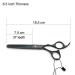 Professional 7.0 Inch Hair Cutting Thinning Scissors Set with Razor - Black - Buy Online on GoSupps.com