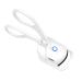 Heated Eyelash Curlers USB Charging Electric Eyelash Curler for Beauty Salon (White)