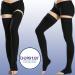 Medical Compression Stockings 20-30 mmHG for Men & Women | Silicone Band Support for Varicose Veins & Edema - Black Thigh High 4X Large - Buy Online on GoSupps.com