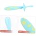 PartyKindom 3 Piece Baby Toothbrush Set - Soft Fur Food Grade Silicone | International Shipping - Buy Online on GoSupps.com