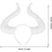 Ciieeo Devil Horns Headband Black: Cosplay Horn Hair Hoop Demon Headpiece Devil headband for Halloween Party Hair Accessory White - Buy Online on GoSupps.com