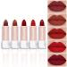 evpct 5Pcs Dark Light Bright Red Matte Lipstick Pack Sets for Women Ruby Red Silky Velvet Lipstick Matte Long Lasting Smudge Proof Lipstick Lip Stain Makeup Sets Kit matte lipstick 24 hours original 1 E-5Pcs-02051012...