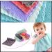 Kyapoo Baby Washcloths 12 Pack - 12x12 Inches, Microfiber Coral Fleece - Extra Absorbent and Soft for Newborns, Infants, Toddlers - Multicolored - Buy Online on GoSupps.com