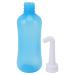 Nasal Rinse Bottle Nasal Washing Irrigation Stable Manual Visible Water Level Physiological Structure Comfortable Grip for Adults for Home Use (310ml+Single Hole Head +Five 310ml+Single Hole Head +Five Hole Head 310ml+Single Hole Head +Five Hole Head