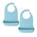 Libs for adults - seniors waterproof silicone latz with Velcro fastener adult washable eating apron with collecting shell washable clothing protection slobberlatz for disabilities older