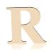 KINBOM 12 inch Wooden Letters  0.5 cm/0.2 inch Thick Blank Unfinished Wood Monogram Alphabet Letter for Painting Craft and Home Wall Decoration DIY  Large Sign Plaques Board Decor (Letter R)