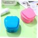 Minkissy Pink Plastic Tooth Box Set - 2 Ventilated Retainer Cases for Prosthesis - International Shipping Available - Buy Online on GoSupps.com