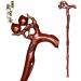 Wooden Cane Solid Walking Stick Crutch Natural Wooden Walking Stick Wood Decorated Handle Walking Stick for Men and Women. Wooden Decorative Canes and Cane for Elderly Seniors Independence - Buy Online on GoSupps.com