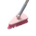 Tile Floor Scrub Brush Triangular & Bendable Design Floor Scrub Brushes Triangular & Bendable Design Stiff Bristle Grout and Corner Scrubber for Cleaning Shower Stiff Bristle Scrubbing Brush