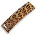 'Clic Clic' Stylish Animal Print Hair Slide/Grip/Hair Clip with Silver Tone Closure - 70mm Across - Buy Online on GoSupps.com