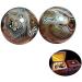 Baoding balls massage ball set baoding balls Chinese health exercise stress balls natural agate health care handball jade baoding ball fitness exercise finger (size: medium)