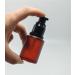 Ericotry 1PCS 30ml 1oz Rose Red Frosted Empty Glass Cosmetic Cream Lotion Pump Bottle With Black Pump Head And Anti-Dust Cap Travel Containers For Beauty Liquid Essential Oil Emulsion - Buy Online on GoSupps.com