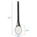 ROLIZOE Long Curved Handle Back Brush for Shower - Soft Bristle Exfoliating Body Scrubber for Wet/Dry Brushing - Black - Buy Online on GoSupps.com