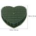 Nuobesty Heart-Shaped Flower Foam - 4 Green Floral Sponge Bricks for Wedding & Dried Flower Arrangements - Buy Online on GoSupps.com