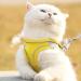 Cat Harness with Leash Set Kitten Harness Soft Cat Leash with Reflective Strips Small Dog Rabbit Leash for Walking Outdoor Activities (M Yellow) M Yellow - Buy Online on GoSupps.com