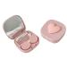 Apooke contact lens container outdoor mini contact lenses soak storage kit with for travel outdoor office at home daily use contact lens holder box rose