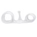 Soft Silicone Hallux Valgus Orthosis Toe Overlap Repair Correction Foot Pain Relief Pads for Women Men - White